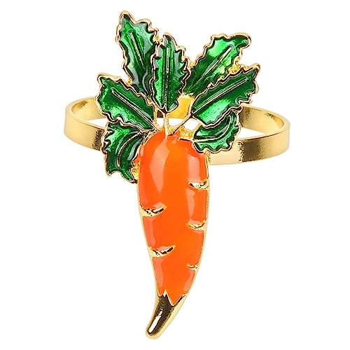 Luxshiny 12 Peças Botão De Guardanapo Anéis De Guardanapo De Cenoura Anel De Guardanapo Festivo Anel