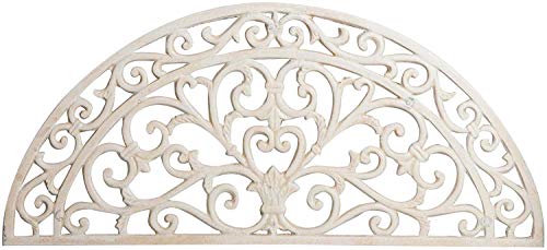 arterameeferro Zerbino in ghisa Mezzaluna Finitura Bianco Antico