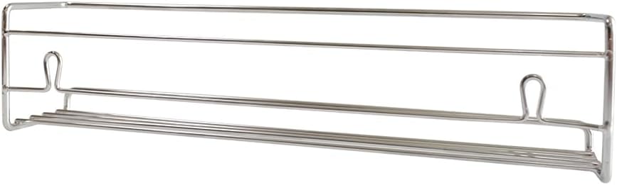 Spice Rack Organizer - 4 Stainless Steel Wall-Mounted Racks - Kitchen & Cabinet Seasoning Organizer for Space Saving Spice Storage