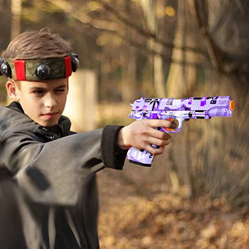 Small Manual Gel Splatter Blaster Pistol For Orbeez, Gel Ball Blaster Without Charge, For Backyard Fun And Outdoor Team Shooting Games, Ages 12+, Purple #TOP6