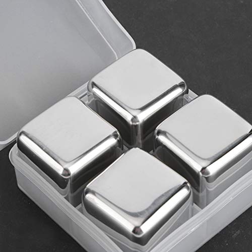 Set de Piedras de Whisky Reutilizables de Acero Inoxidable Pack de 4 miniatura 6