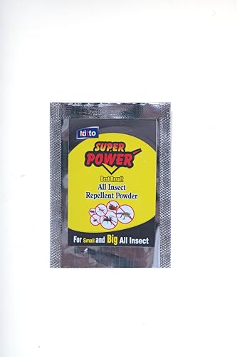 Image of KITTO Super Power All Insect Repellent Organic Spray Powder, For Cockroach, Ant, Bed Bug, Fly & Spider (Pack of 3) Make Solution of 6 litres of water.