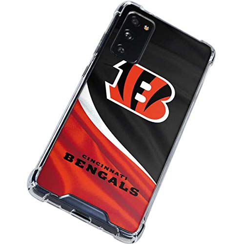 Skinit Clear Phone Case Compatible with Galaxy S20 FE - Officially Licensed NFL Cincinnati Bengals Design