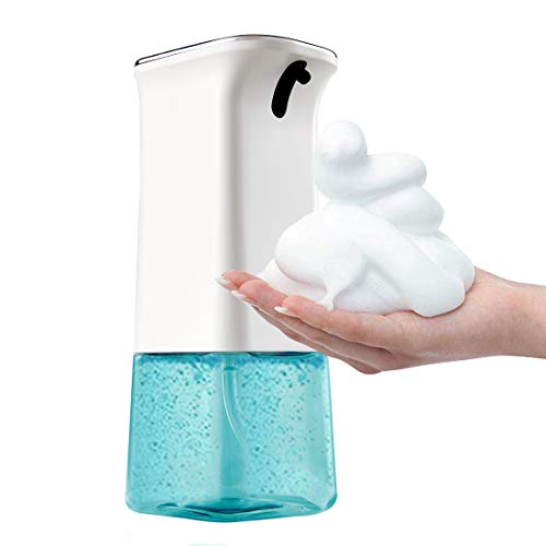 HOMLEX Automatic Soap Dispenser,Touchless Soap Dispenser,Dual Foam Modes for Adults and Kids(White+Clear)