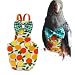 Bird Flight Suits Diapers, Parrot Flight Suits Diapers for Monk Parakeets, Cockatiels Flight Suits, Parrot Clothes, Bird Training Nappy Suit Liners Clothes (Medium,Orange)
