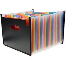 36 Pocket Accordion File Organizer, Expanding File Folder, Filing Folder