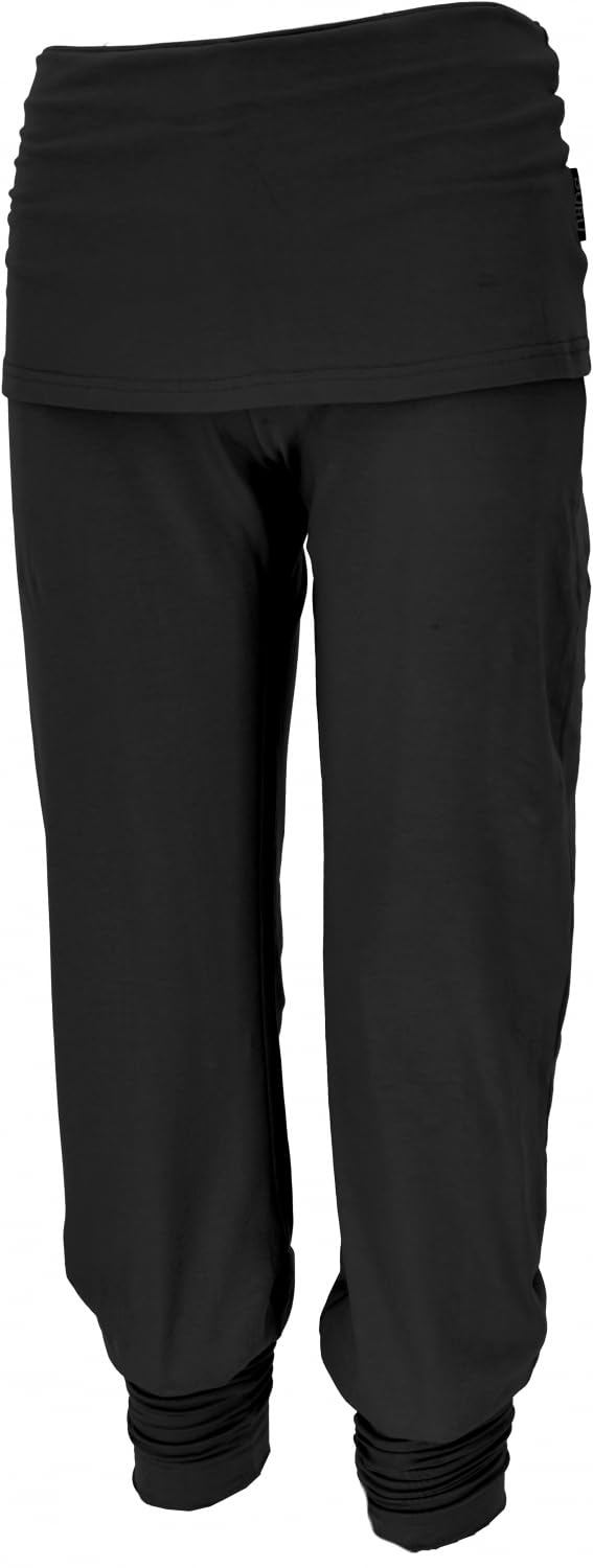 Yoga-Hose mit Minirock in Bio-Qualität, Damen, stretch, dattelbraun | Baumwolle, elastischer Schnitt, femininer Look, ideal für Yoga und Freizeit, angenehmes Tragegefühl