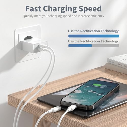 Chargeur USB C, Rapide Prise USBC Replacement for iPhone 16 15 14 13 12 11 Pro Max SE XS XR 8 Plus, Galaxy S23/S22/S21, 20W Adaptateur Embout Type C Secteur Alimentation Multi Bloc Mcukdae 01 – Image 3