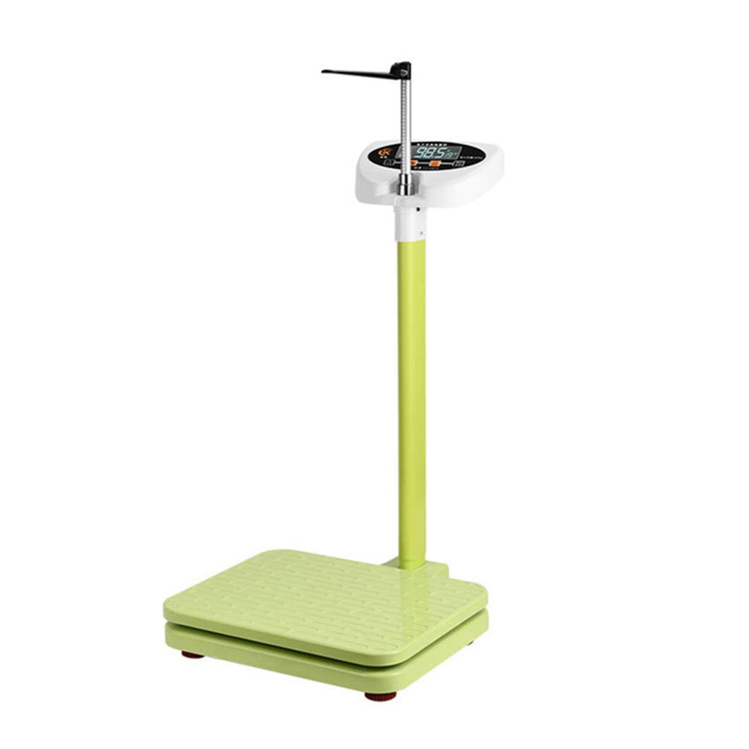Cyfrowa Waga Lekarska Do Zdrowej Utraty Wagi Wysokiej Precyzji Elektroniczna Waga Lekarska Do Pomiaru Wzrostu I Wagi Z łatwym Do Odczytania Wyświetlaczem Led, Green