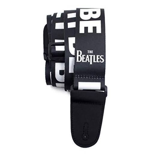 Perri's Leathers Ltd. - The Beatles - Correa de guitarra - Let It Be - Producto con Licencia Oficial - Ajustable - Para guitarras acústicas/bajas/eléctricas - Fabricada en Canadá (LPCP-6084)
