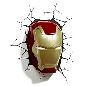 Philips Lighting Ironman Marvel Lampada LED 3D, Multicolore, 26 x 11 x 17 cm