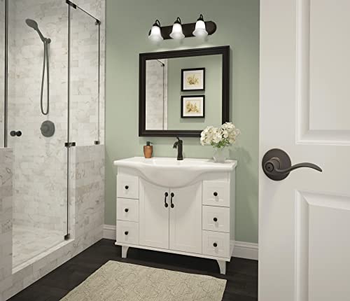 Schlage F10 V Acc 716 Accent Door Lever, Hall & Closet Passage Lock, Aged Bronze #TOP2