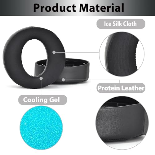 Image of Pulse 3D Replacement Ear Pads Cooling Gel, PS5 Headset Replacement Ear Pads for Sony PlayStation Pulse 3D Headset, Upgraded Earpads Cushions with Softer Material