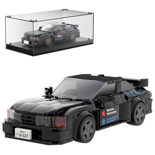 Mould King 27014 Technics Speed Champions Sport Racing Car Building Blocks con Vitrina Acrílica Gtr32 Model Cars para Coleccionar (359 Piezas)