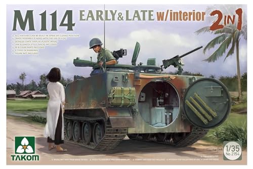 Char M114 TAKOM 2154 maquette haut de gamme 1/35ème avec détails intérieurs