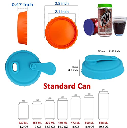 6 Stück Getränkedosen Verschluss,Getränkedosen Deckel,Dosenverschluss Getränkedosen,Dosendeckel,Dosendeckel,Dosenverschluss,Bierdosen Abdeckung,Wiederverwendbares Getränkedosen Verschlus