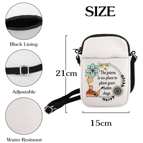 Singer Fans Quote The Future is No Place to Place Your Better Days Crossbody Bag Band Music Gift For Mom BFF2