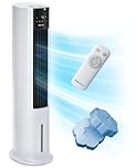 Pro Breeze OmniAir Climatizzatore Portatile Evaporativo a Torre 7 L – 105 cm, 3 velocità, telecomando, oscillazione automatica, timer, modalità sleep, naturale e umidificazione