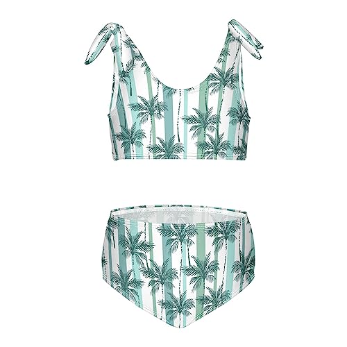 Image of CaTaKu Girls Swimsuit Two Piece Toddler Swimwear Kids Bathing Suits for Girls Bikini Set 3-12T