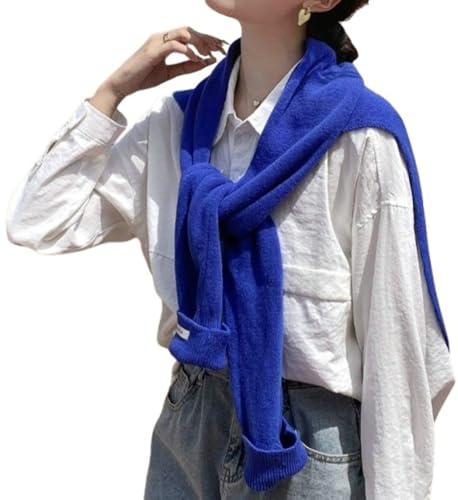 Sweater Knitted Knotted Shawl for Women Sleeves Sweater Wrap Travel Casual Scarf Tops Shoulder Wrap for Fall Winter