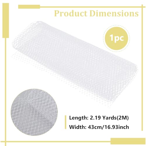 BENECREAT 2m Birdcage Veil Netting Fabric - Image 2