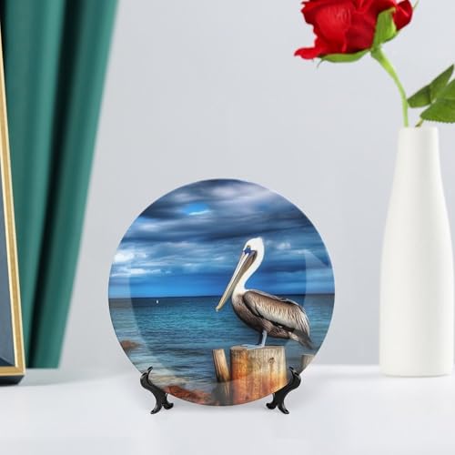 Plato decorativo blanco de porcelana hueso 6 pulgadas miniatura 6