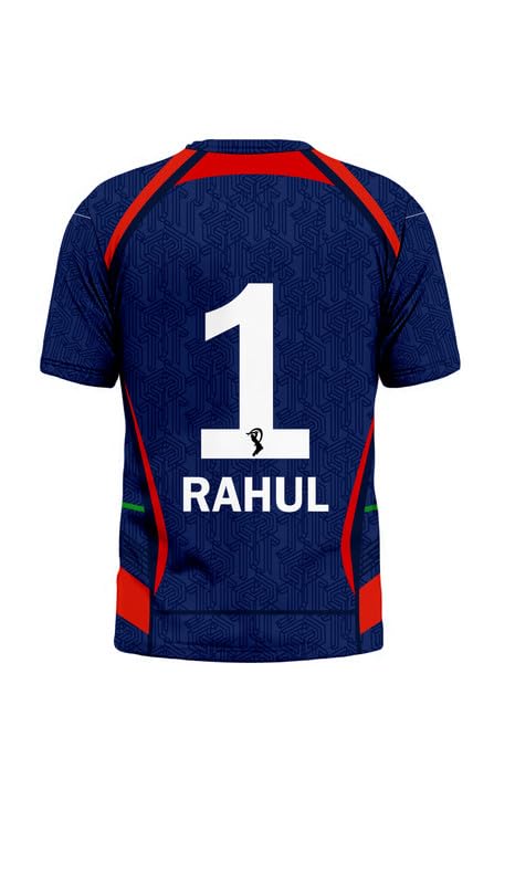 Image of Sports India IPL Cricket Team T Shirt Jersey for (Kid's, Boy's & Mens) New 2024 L812