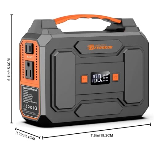 ZeroKor Portable Power Station 100W Outdoor Power Pack with 110V AC Outlet - Image 3