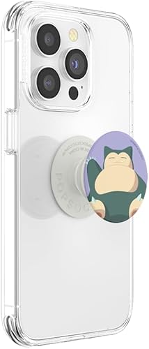 Miniatura 2 de PopSockets Agarre para teléfono con soporte expandible, Pokemon PopGrip - Snorlax Knocked