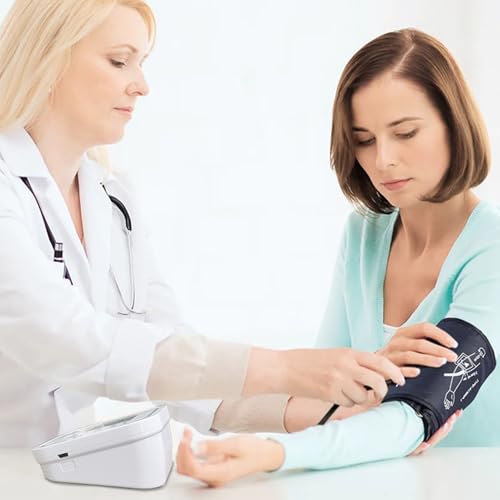 Okaywork tensiometro de brazo digital aparato tension arterial pantalla LCD,medición automática de la presión arterial y el pulso en el brazo con detección arritmias memoria de 2x99 para uso doméstico - imagen 7