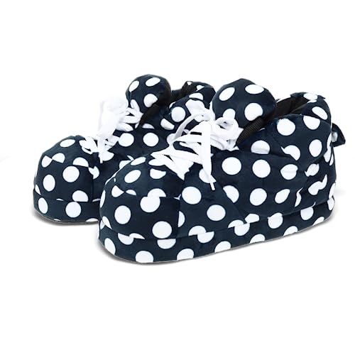 Image of Happy Feet Slippers Standard Sneaker Slippers for Men, Women, and Kids - Women Shoes, Gifts for Women, As Seen on Shark Tank - Classy Oversized House Slippers for Women with Non-Slip Rubber Soles