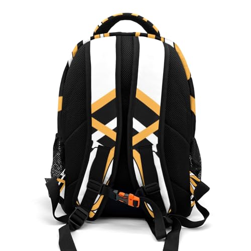 Cheer Black Gold Cheerleader Laptop Bag Daypack Custom Backpack School Multifunctional Laptop Bag for Travel Camping Gift4