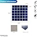 Tenedos Premium Quality 2x2 Cobalt Blue Square Pattern Porcelain Mosaic Tile (Not Peel and Stick) for Kitchen Backsplash Pool Bathroom Wall Accent Wall((1 Sheet))