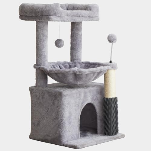 Arbre à chat robuste à plusieurs niveaux avec niche et griffoirs - 2