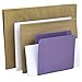 Acrimet 4 Section Vertical Metal File Sorter, Desktop File Organizer, Compact and Efficient Solution for Papers & Folders - Purple Color