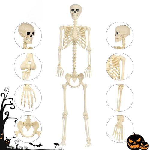 Squelette Halloween figurine articulée réaliste déco extérieur - 8