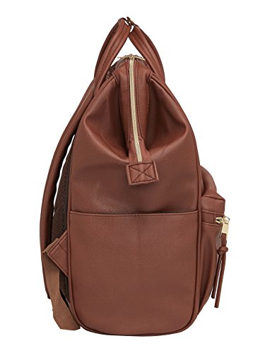 Kah&Kee Leather Backpack for Women and Men 15-inch Laptop Bag | Teacher Professional, Diaper Bag Backpack, Ideal for Work, School, Nurse, College & Travel (Brown, Medium) - Image 5