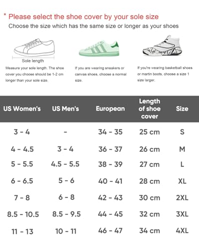 Image of Waterproof Shoe Covers, Rain Shoe Covers Transparent Reusable Non Slip Shoe Cover for Outdoor Women and Men
