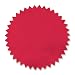 Red Foil Embossed Scallop Edge Certificate Seals, 102 Pack