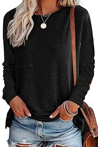 FANGJIN Funny Gift Tailleur Femme Vintage t-Shirt personnalisé Femme col Rond T-Shirt à Manches Longues pour Femme Tops décontractés pour Femme Sweat-Shirt T-Shirts Noir XX-Large Cover