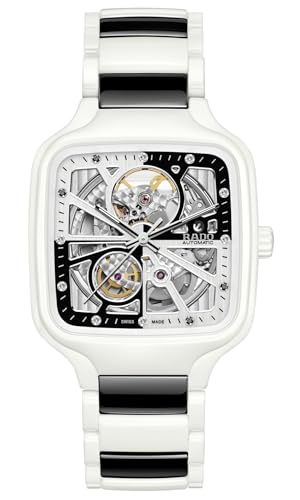 Rado -True Square-Unisex-Swiss Automatic Watch-High-Tech Ceramic-Sapphire Crystal -38mm