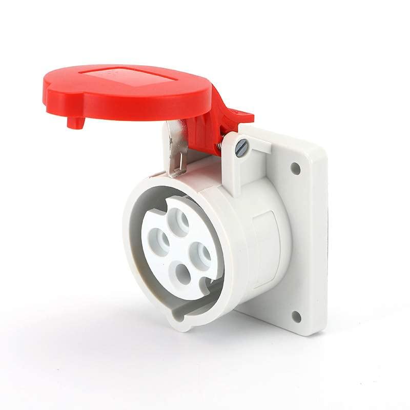 IEC60309 Waterproof CEE Industrial Connector Socket 4Pin 16A 380V-415V 3P+E IP44