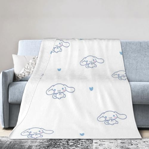 シナモロール ブランケット 毛布 ひざ掛け フランネル毛布 マイクロファイバー ふわふわ 軽量 暖かい 四季適用 洗える 薄手 オフィス 旅行 出張 車内 キャンプ 冷房対策 150×200cm