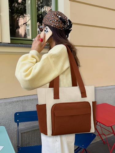 Image of Tote Bag for Women, Lightweight Handbag Bags, Shoulder Hobo Bag for Daily, Travel, School, Teacher