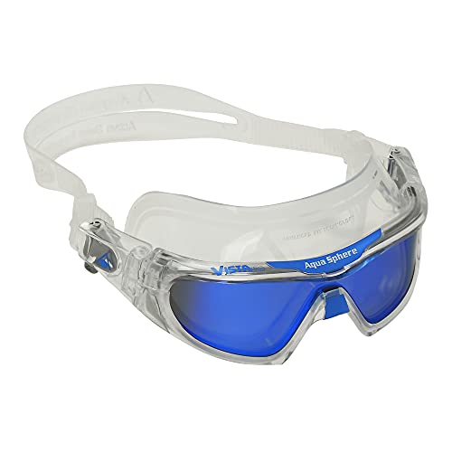 aqua sphere goggles adults Aquasphere: Adult Swimming Masks Essential Practices for Waterfowl Supplied in a protective Color:Obsidian/Cobalt/Trance Mirror-OB-B in studio glove
