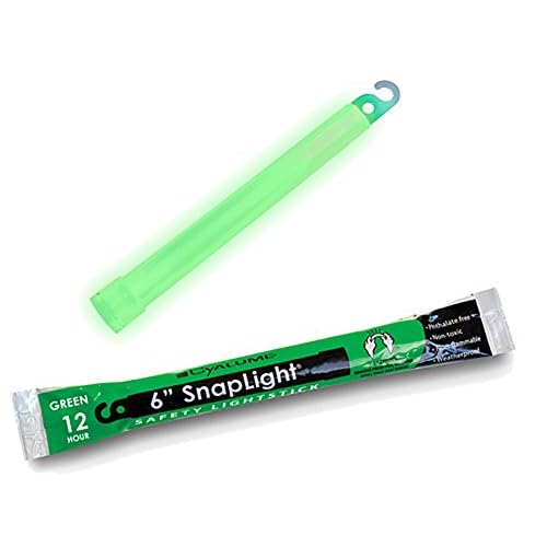 Cyalume 12 Hour 6” SnapLight (15cm) Green lightstick Branded