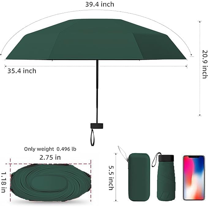 Image of Seniny Windproof Travel Umbrella, Automatic Umbrellas for Rain, Portable & Compact Umbrellas for Backpack, Strong UV for Protection, Folding Small Sun Umbrella for Car, Walking, Coral Pink, 38 inches