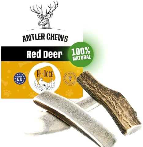 Kauspielzeug Hund RF - Deer Hundesnack Rothirsch Geweih Kausnack | Hirschgeweih Für Hunde Kong Hundespielzeug