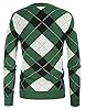 GRACE KARIN Women Green Color Block Knit Cardigan ... #3
