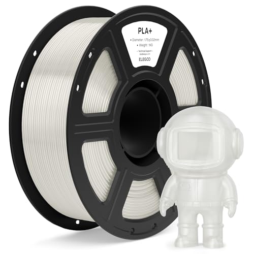 ELEGOO PLA+ 3D Printer Filament 1.75mm Transcluent 1KG